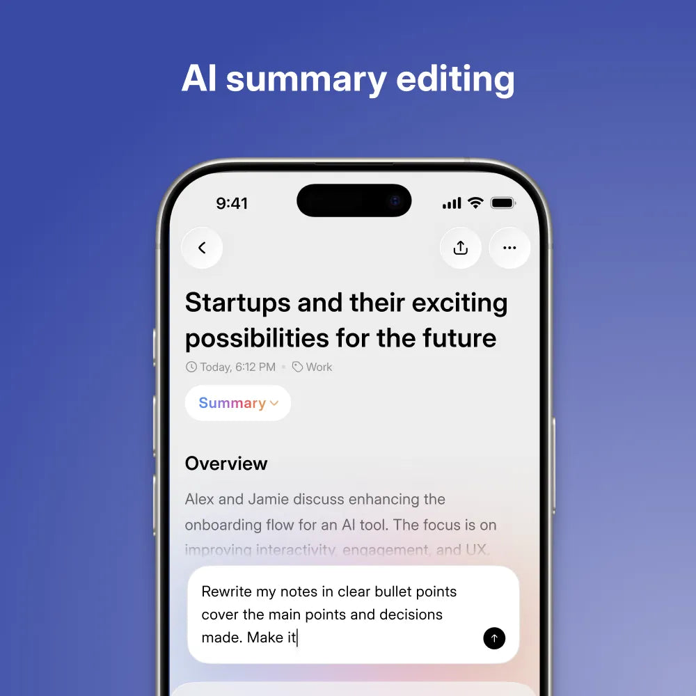 Pocket官方App截图：AI summary editing界面