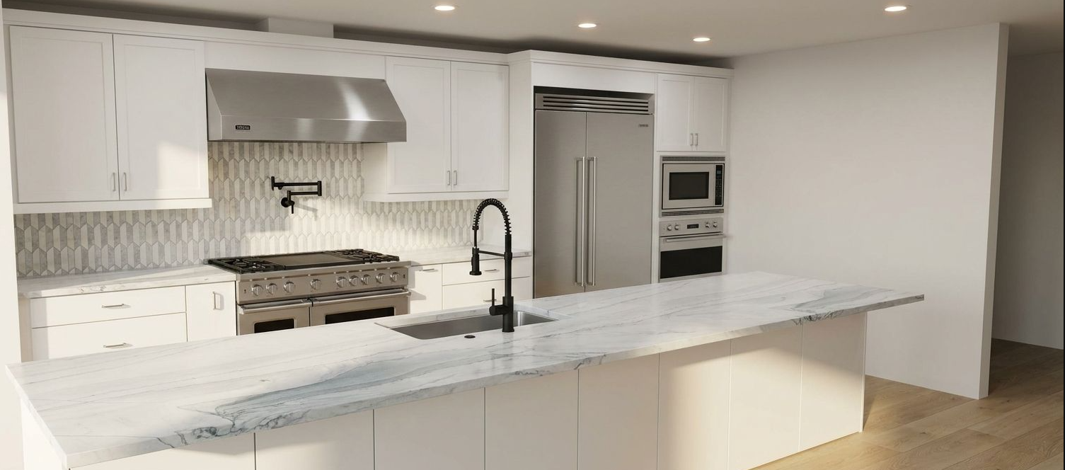 A kitchen visualization shown by Renovate AI
