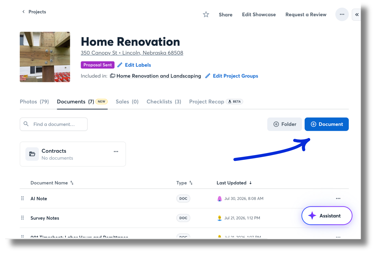CompanyCam’s official project documentation interface