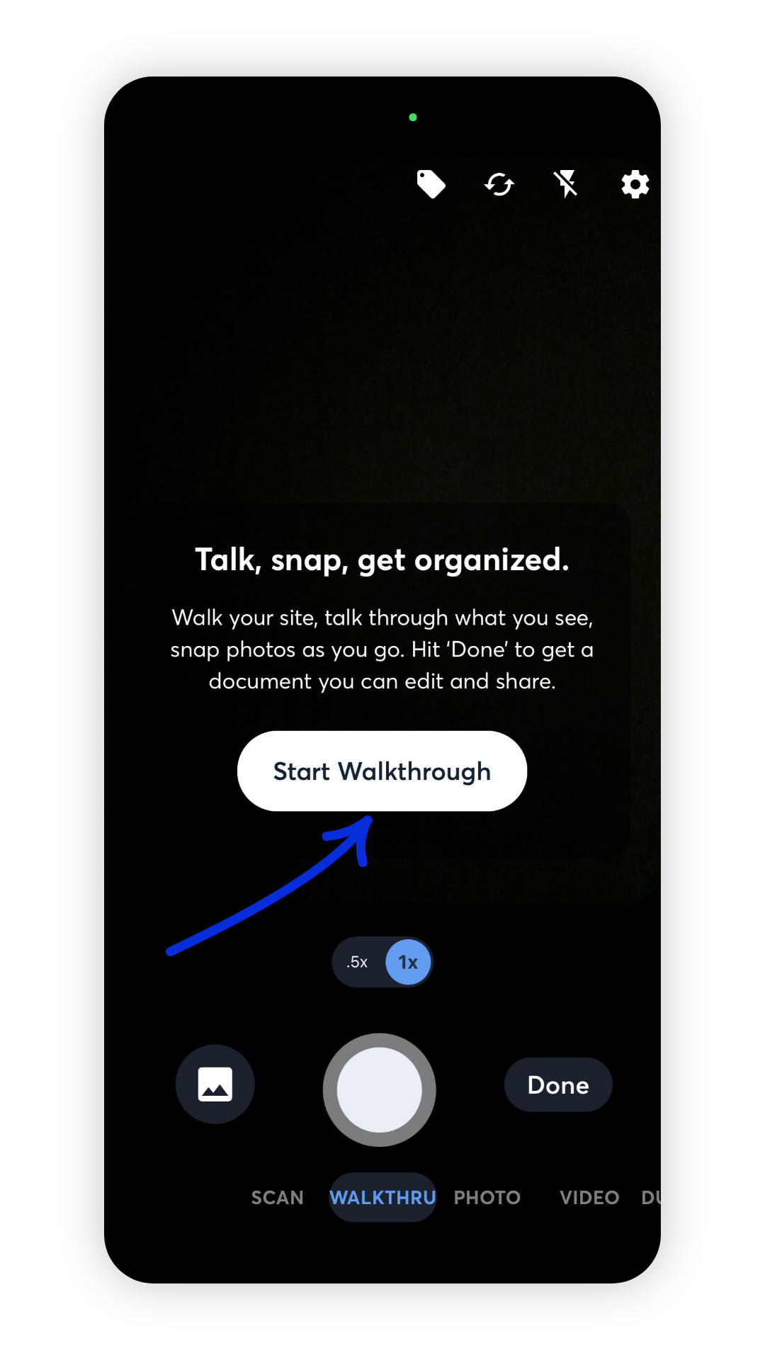 CompanyCam’s official Walkthrough interface